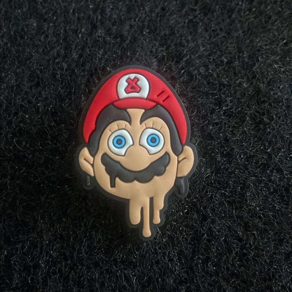Melting Super Mario Bros face CROCS shoe charm jibbitz